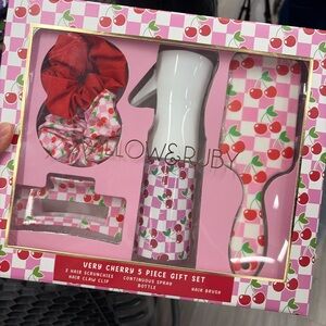 Very Cherry 5 Piece Gift Set - Pink and Red